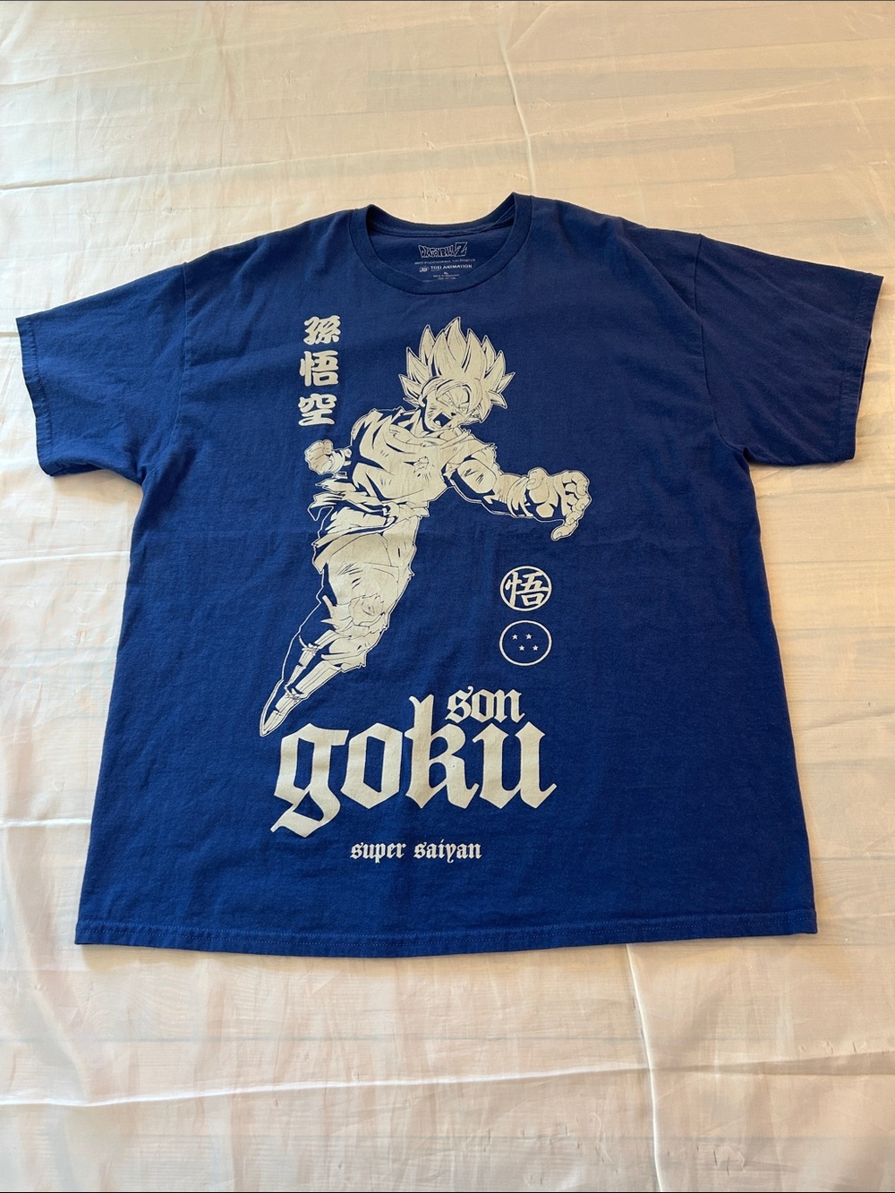 Son Goku Super Saiyan Graphic Tee - Navy Blue
